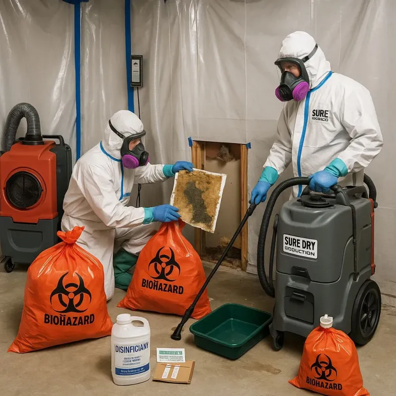 Contaminated Water Handling Protocols process in Holiday Shores, IL